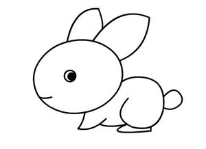 小兔子简笔画的画法步骤教程