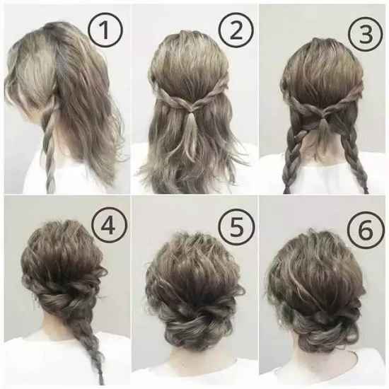 盘发发型扎法图解 8种各场合适用的盘发教程
