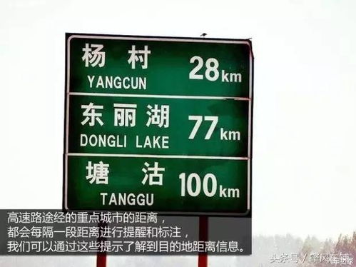 汽车 高速路指示牌图解, 看懂后不用看导航 