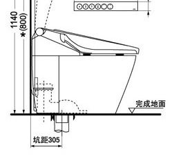 坐便器安装尺寸是多少