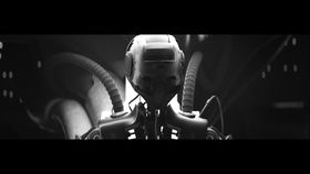 科幻钢铁机械头盔 三维动画展示