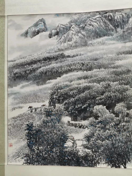 许自彬国画作品回顾展今日起在市群艺馆展出,二十米巨幅长画 褒斜栈道 捐赠市群艺馆