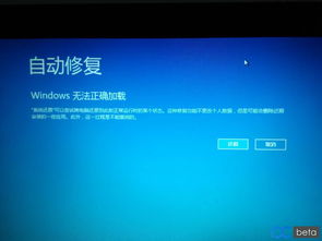 win10电脑出现为能正确加载