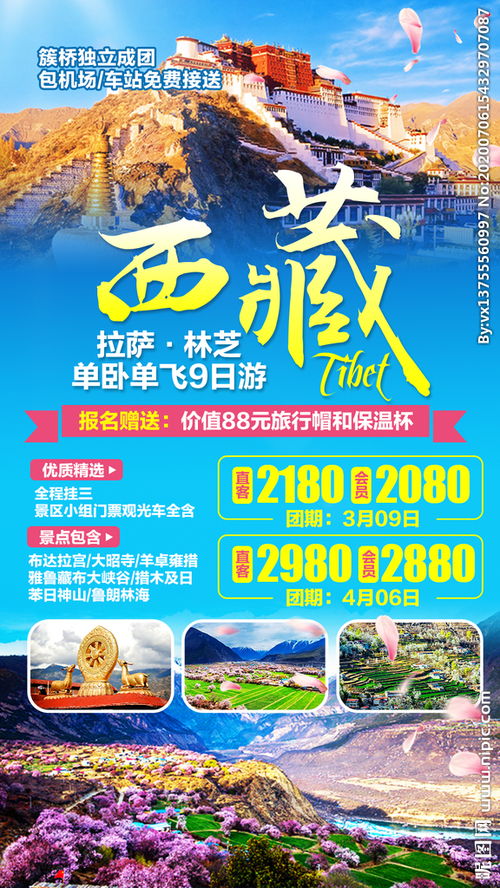 西藏桃花节 西藏旅游广告 西藏图片 