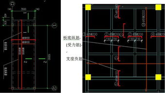 楼板的钢筋怎么辨别什么是支座筋什么是受力筋什么是负筋 