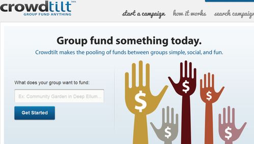 众筹改变移动 Crowdtilt开始内测众筹API,帮助开发者轻松集成多人支付和社交募资功能