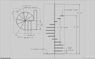 旋转楼梯平面图(CAD能不能画出三维旋转楼梯，怎么画出旋转楼梯)