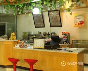 奶茶店吧台设计效果图 奶茶店装修