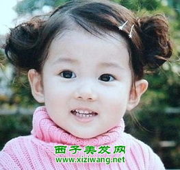 最新韩式儿童盘发发型图片 活泼又可爱的感觉