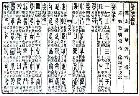 公元120年代 许慎 说文解字