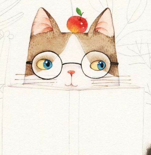 有没有好看的水彩手绘猫咪插画图片(水彩画可爱的猫猫)