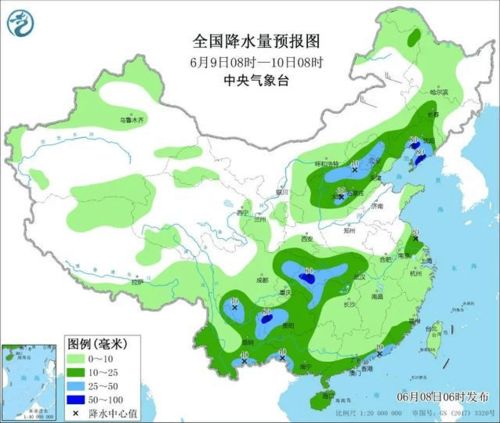 中到大雨 冰雹 河北大范围降雨来袭 连发多条预警