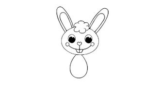教你2分钟画温顺可爱的兔子,和孩子做好朋友
