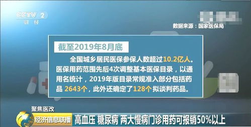 重磅 高血压糖尿病药费可报销超五成,1亿多人直接受益