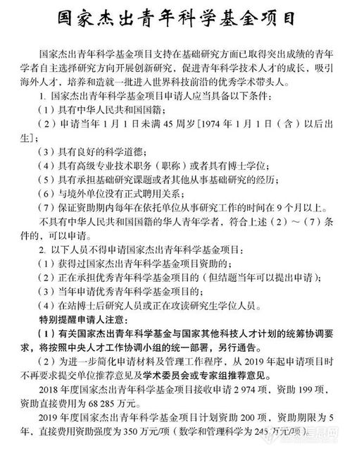 申请创新研究群体项目基金项目需要具有哪些条件