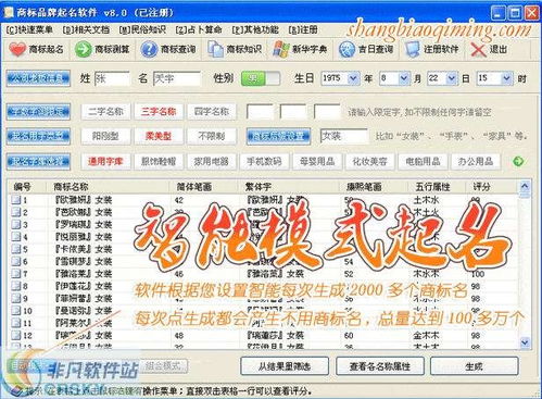 品牌起名软件界面预览 品牌起名软件界面图片 