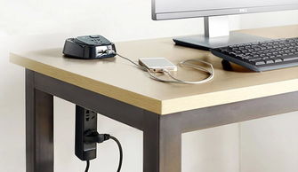 公牛10A分段取电桌洞插,1.8米双USB接线板,型号 U2050办公室专用五孔插座