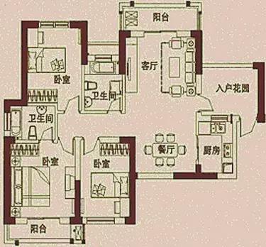 风水户型分析 开正东门户型应该如何布局才有利