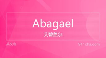 英文名Abagael 的意思 性别含义寓意及印象是什么 英文名 911查询 