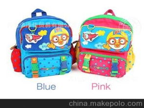 批发韩版外贸 卡通小飞机挂件儿童书包幼儿园书包双肩包