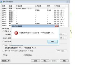 VMware不能设置NAT怎么回事啊 