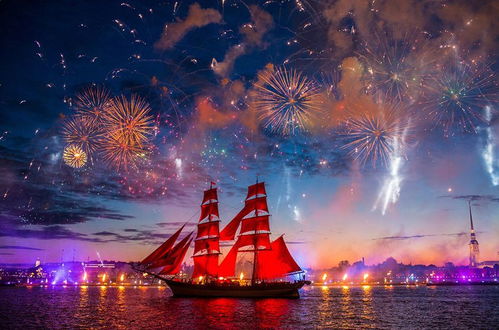 头条 圣彼得堡 红帆节 烟火秀,美出天际 视频 