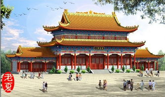 佛教圣地 陕西寺庙设计规划,陕西寺庙效果图施工图设计 