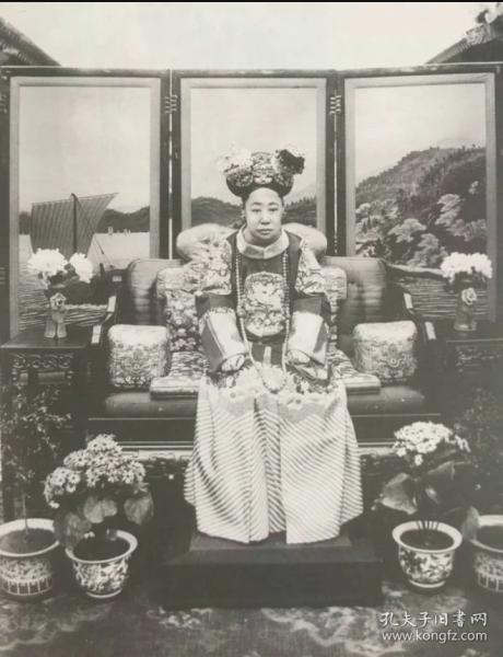 瑾妃 1873 1924 清朝末年光绪皇帝的妃子的照片和她的财务手迹照片12张5寸的hw 
