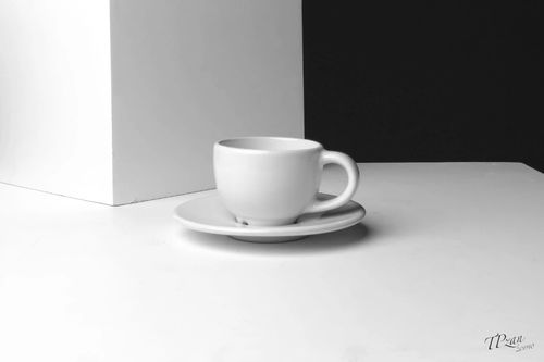 黑白灰高级色 怎么拍才能有质感 手机摄影之静物咖啡杯 布光教程007
