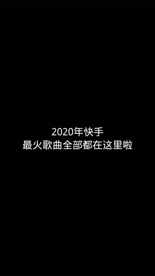 2020年快手歌曲 