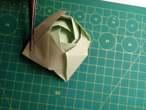 手工折纸作品 S.k玫瑰手工折纸教程
