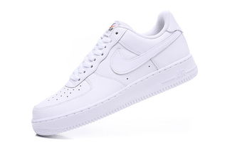 Nike AIR FORCE 1耐克男女鞋空军一号全白魔术贴换勾自由更换 AH8462 102