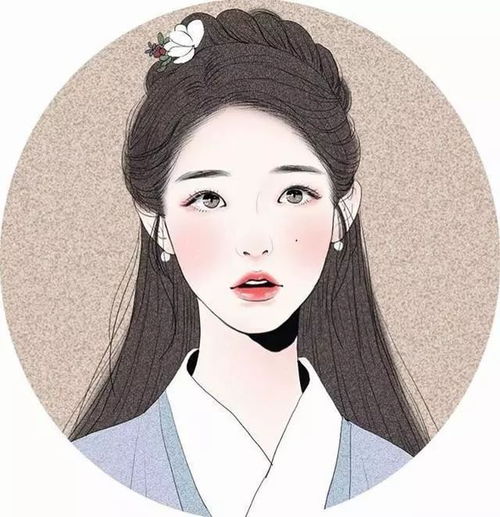 好好看的插画小姐姐头像,创意插画高清手机壁纸图片 