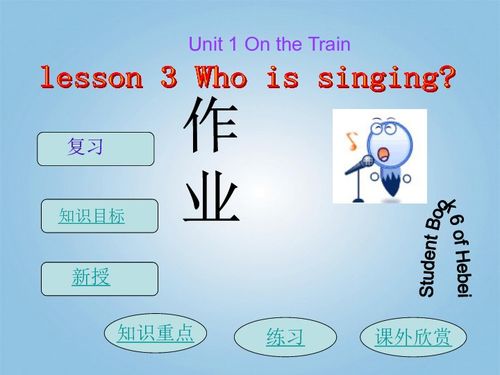 Lesson 3 Who is singing