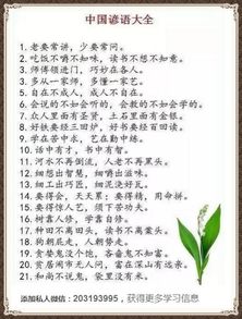 10条花谚语
