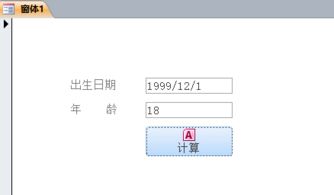 access数据库计算年龄 