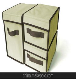厂家直销 订做米白色牛津布三层组合收纳盒储物盒杂物收纳盒 收纳箱 收纳盒 