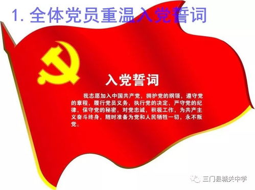 城关中学红色八月主题党日活动