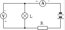 在图中的 内填上电压表或电流表的符号,使开关闭合后两灯都能正常发光.并标出电压表和电流表的正负 