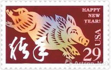 生肖猪在海外受宠 多国曾发行过生肖猪邮票