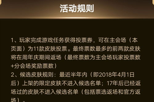 王者荣耀 限定皮肤投票首日票数一览,分会场投票能改变局势吗