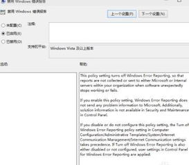 win10家庭版问题报告设置