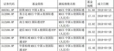 a股纳入msci买什么基金好