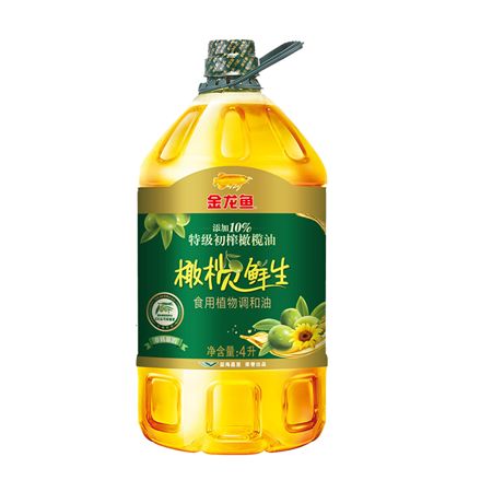 金龙鱼 榄鲜生食用植物调和油4L