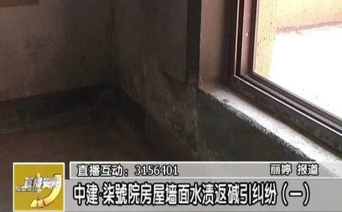 中建 柒号院房屋墙面水渍返碱引纠纷