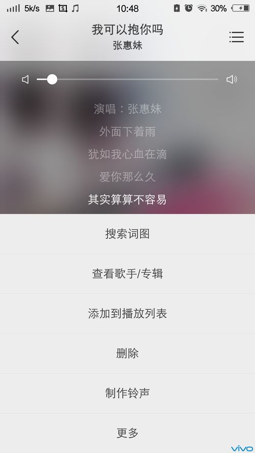 手机内置音乐播放器如何显示歌词