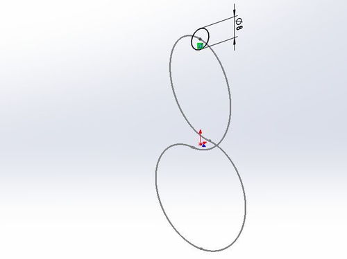 SolidWorks很简单的一个实例 八字圈