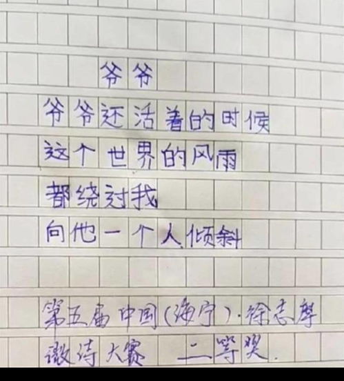 小学生 即兴作诗 走红,父母哭笑不得,老师也无奈了 是个天才