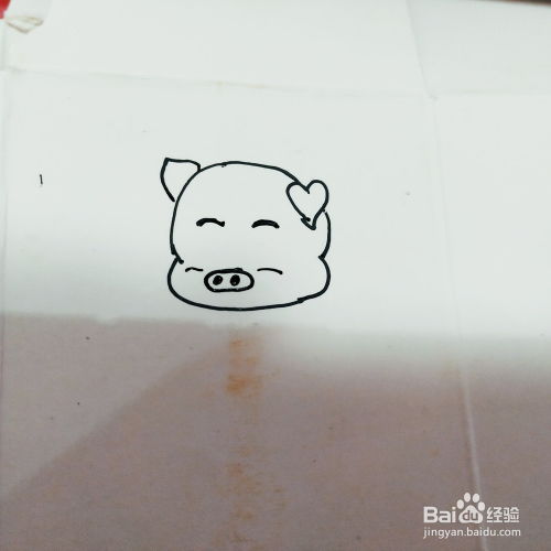 怎么来画一只卡通小胖猪简笔画呢 