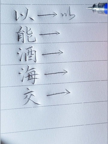 又快又好看的连笔字写法,你学会了吗 书法 练字 